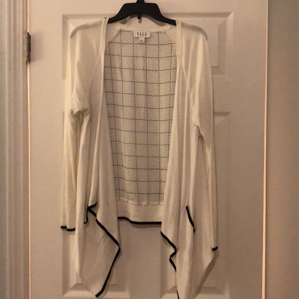 Elle Cardigan with pretty, sheer back